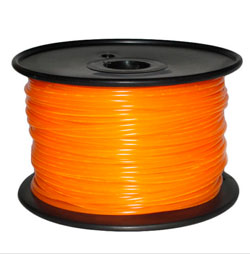 Plastic  PLA 3mm Orange, 1kg spool