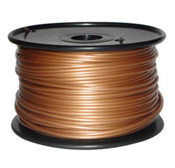 Plastic  PLA 3mm Gold color, 1kg spool