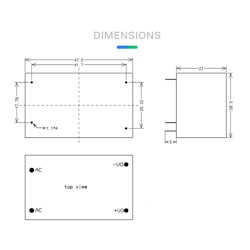 AC-DC 220V to 24V 15W HLK-15M24