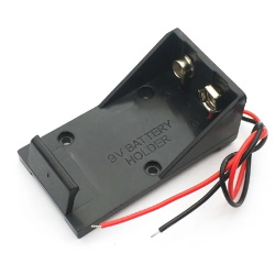 Battery compartment 6F22 Crown with wires