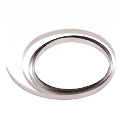 Tape  steel nickel-plated 0.15 * 7mm by 1m