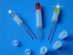 For LED 3mm 2pin white  spacer thickness 8mm.