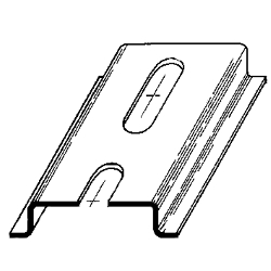 DIN rail 0.5 meter metal