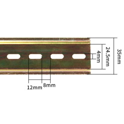 Steel DIN rail C45 35*7.5mm S=0.9mm 30cm