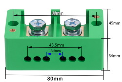 Распределительный блок FJ6/JHD 2 in - 6 out Green