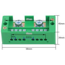 Распределительный блок FJ6/JHD 2 in - 8 out Green