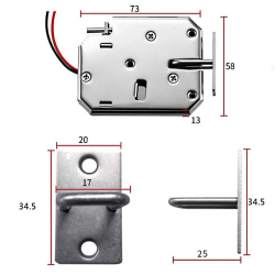 Electronic lock  JG-01 with eyelet