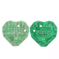 Radio constructor Flashing heart 18 LEDs A2739