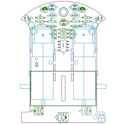 Robot chassis  Track car driving on D2-1 KIT line