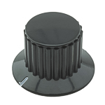 Potentiometer Knob<gtran/> KYP32-20-6J black for 6mm axle<gtran/>