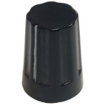 Handle for 4mm axle<gtran/>  K16-01 Black D = 12mm H = 16mm<gtran/>