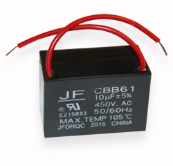 Конденсатор CBB-61 10uf 450vac 51*35*25 гнучких виведень