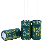 Capacitor CD110<gtran/> 100uF 35V 6*11 105C [Low ESR]