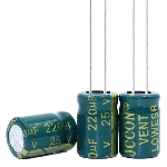 Capacitor CD110<gtran/> 220uF 25V 8*12 105C [Low ESR]