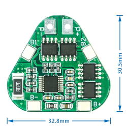 BMS security module Li-ion battery 3S 8A