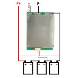 Модуль захисту BMS літій-іонного акумулятора 3S 100A з балансуванням