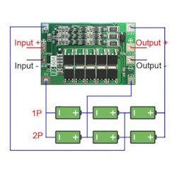 BMS security module li-ion battery 3S 60A with balancing