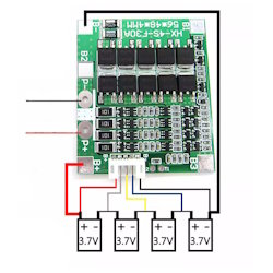 BMS security module Li-ion battery 4S 30A with balancing