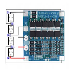 Модуль захисту BMS LiFePO4 акумулятора 4S 30А з балансуванням