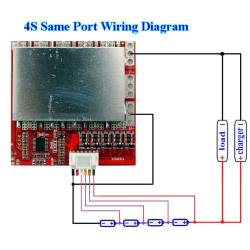 Модуль захисту BMS LiFePO4 аккумулятора 5S 80A с балансировкой