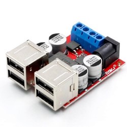 Модуль DC/DC перетворювача STEP-Down 8-35V / 5V 8A 4xUSB