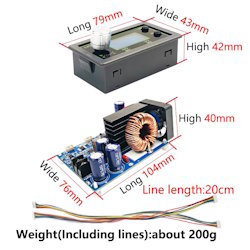 Модуль DC/DC перетворювача WZ5020L знижуючий 0-50V 0-20A 1000W