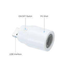 Ліхтарик USB LED 1W з лінзою та вимикачем