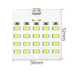 Ліхтарик USB 20 LED MicroUSB білий холодний