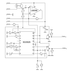 Модуль плата драйвера для инвертора на SG3525 и LM358