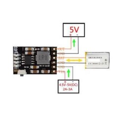 Модуль PowerBank 5V 2A 1S с LED индикацией уровня заряда