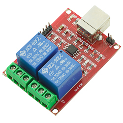 Модуль 2 реле 5V 10A керування по USB HW-343