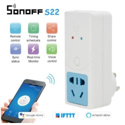 WIFI розетка SONOFF 10А S22 термогігрометр