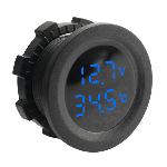 Voltmeter-thermometer<gtran/> YC-A68B 6-30VDC -40+80C blue<gtran/>