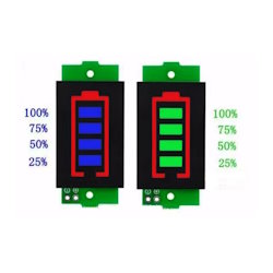 Модуль Індикатор заряду батареї унів. 1-8S Li-ion синій