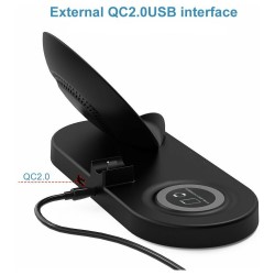  Wireless charger  Qi 3 in 1 W7 black