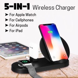  Wireless charger  Qi 3 in 1 W7 black