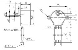 Stepper motor with reducer 28BYJ-48