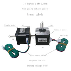 Шаговый двигатель Nema 17 17HS4401B Dual axis