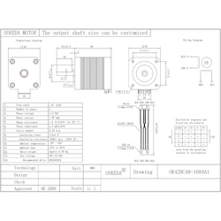 Кроковий двигун Nema 17 OK42HC48-1684A