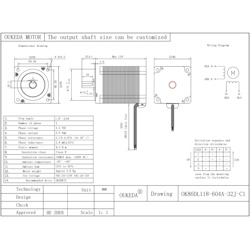 Кроковий двигун Nema 34 OK86DL118-604A