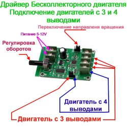 Модуль Драйвер бесколлекторного двигателя DRV11873