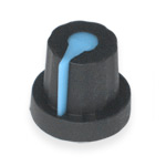 Handle on axle 6mm Star<gtran/> AG7 16x14 Black with blue pointer<gtran/>