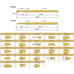 Spring loaded Pogo Pin P100-H2