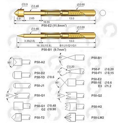 Spring loaded Pogo Pin P50-J1