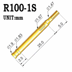 Тримач контакту Pogo Pin R100-1S