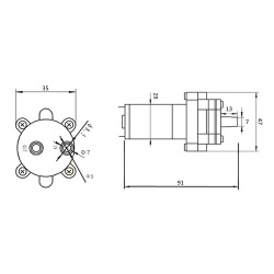 Помпа водяна високотемпературна 12V R385