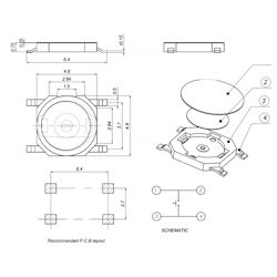 Кнопка тактовая 4.8x4.8-0.8mm