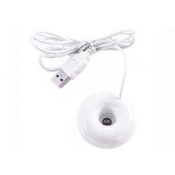 Ultrasonic Fog generator 5V USB donut humidifier white