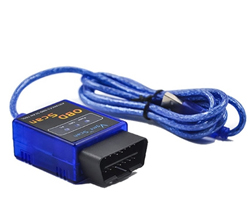 OBD diagnostic adapter  ELM327 USB typ B mini