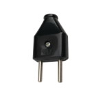 Fork straight<gtran/> 4mm Black 6A 250V EH-2231<gtran/>